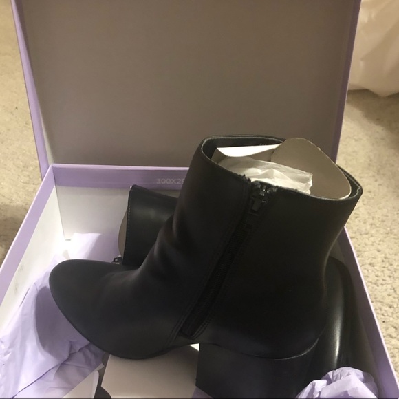 aaden block heel booties